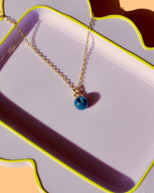 Blueberry Charm Necklace