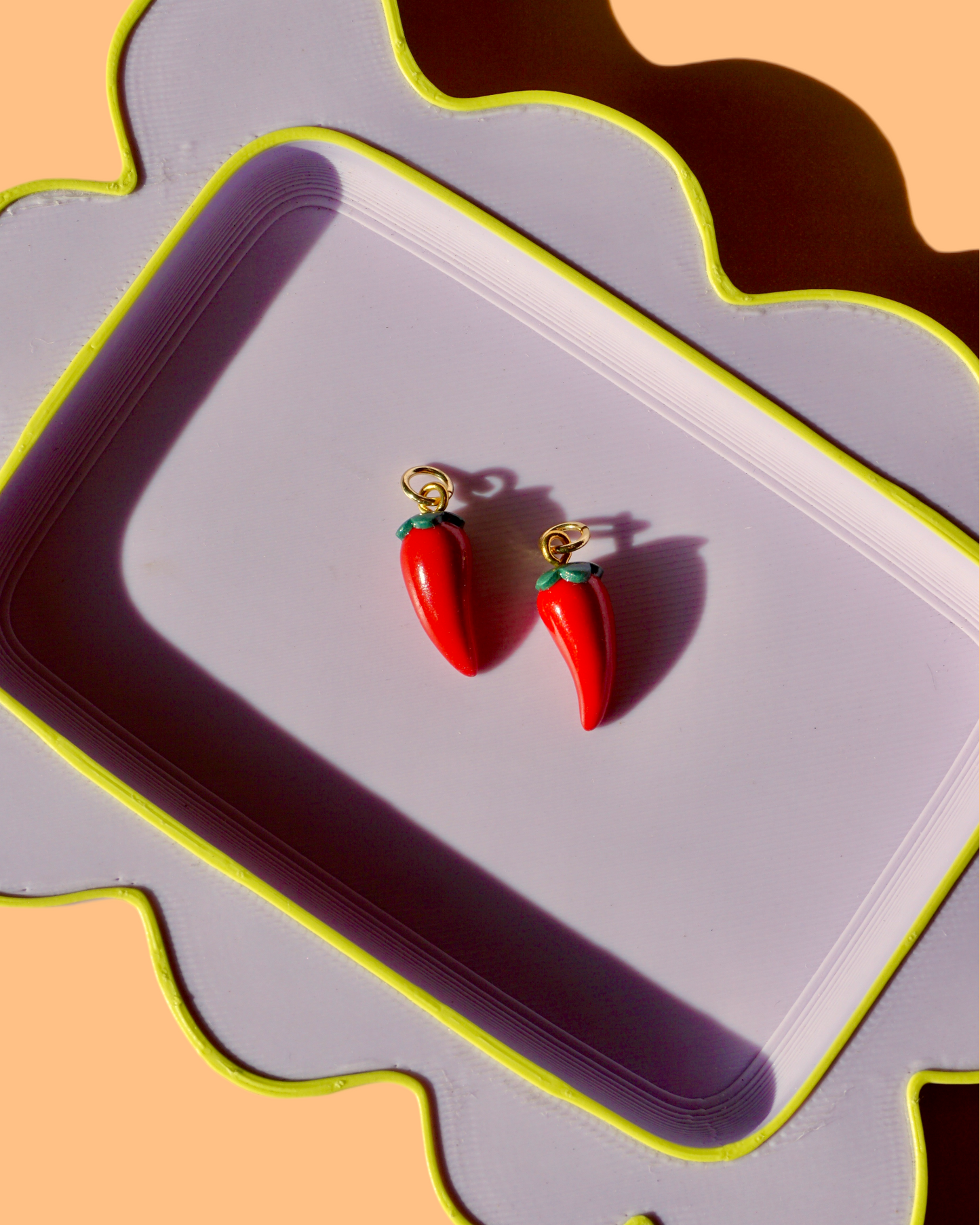 Chili Pepper Charm Earrings