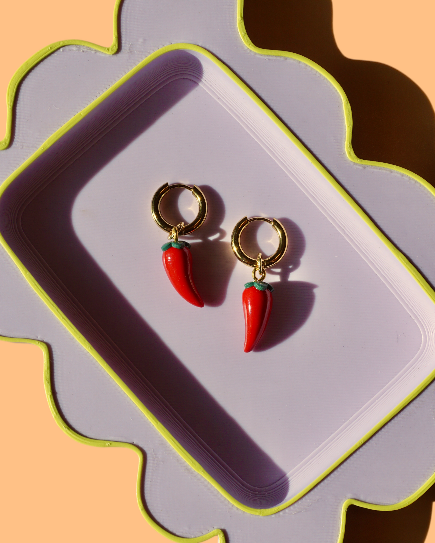 Chili Pepper Charm Earrings