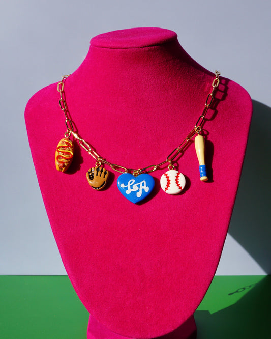 LA Dodgers Multi-Charm Necklace