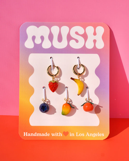 Mix and Match Fruit Charm Earring Pack