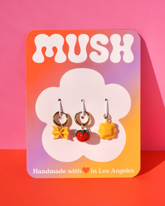Mix and Match Pasta Charm Earring Pack