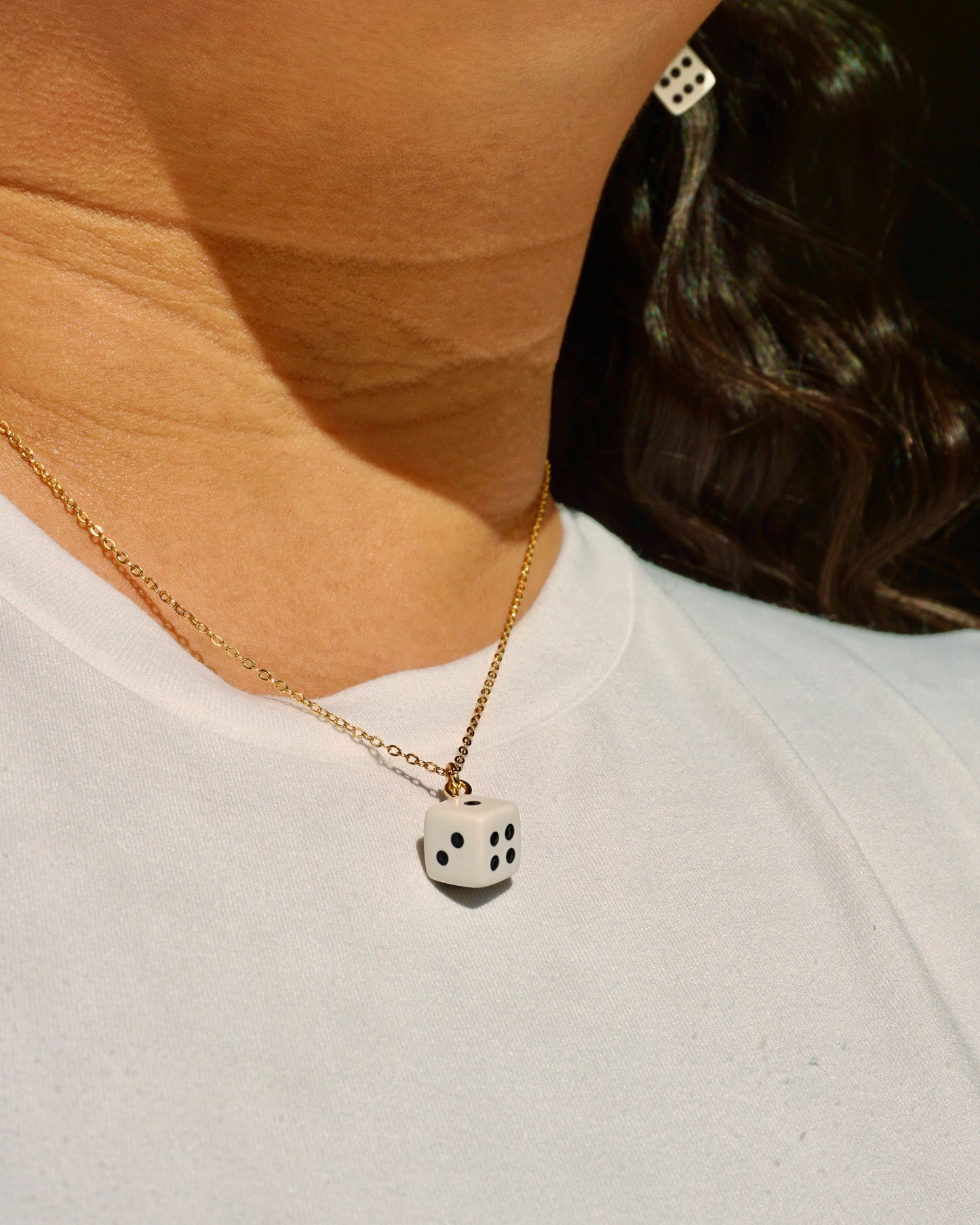 Dice Charm Necklace