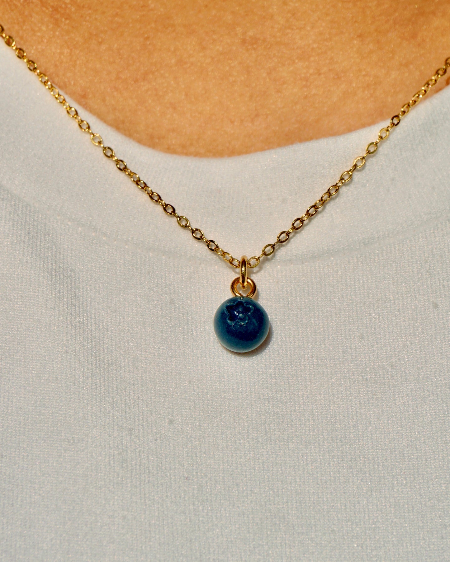 Blueberry Charm Necklace