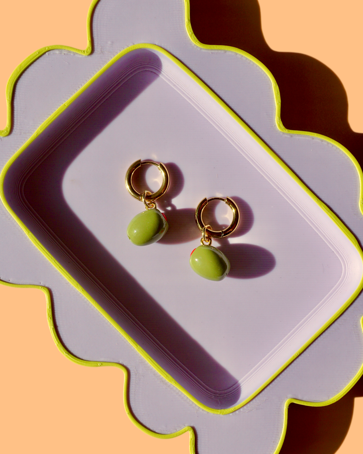 Olive Charm Earrings