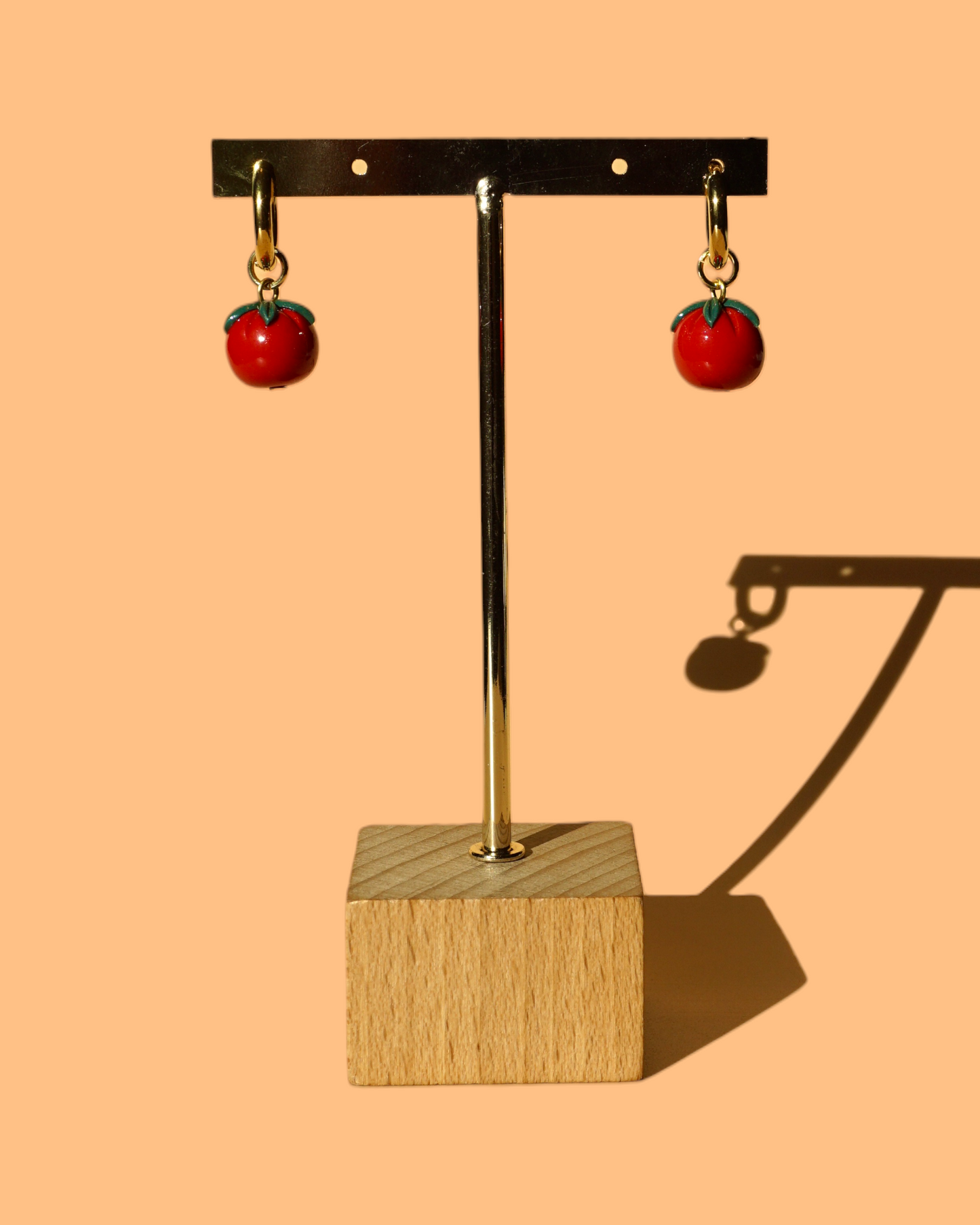 Tomato Charm Earrings