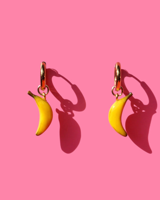 Banana Charm Earrings