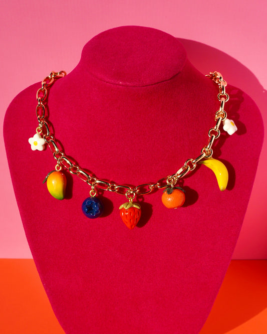 Fruit Salad Charm Necklace