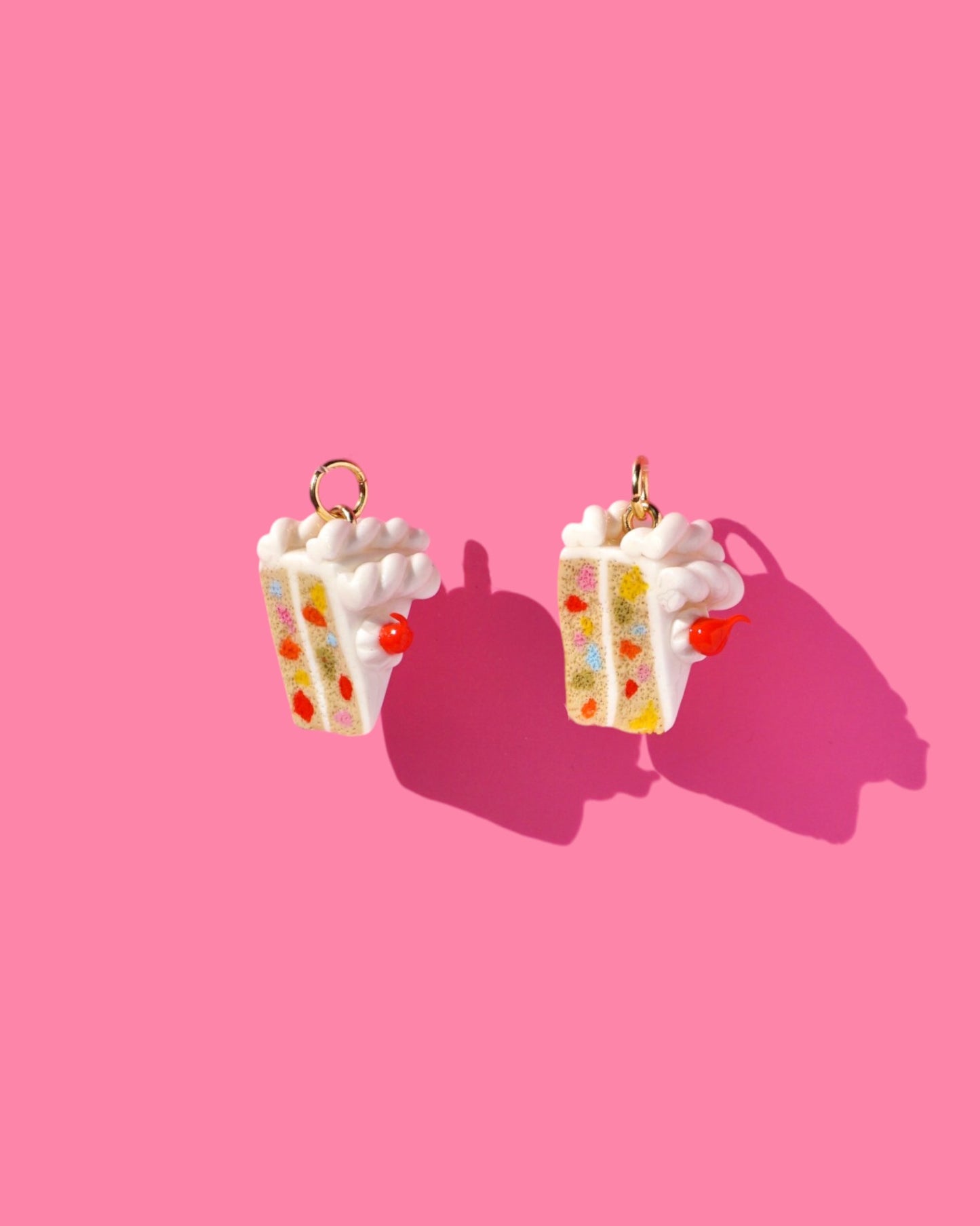 Funfetti Cake Charm Earrings