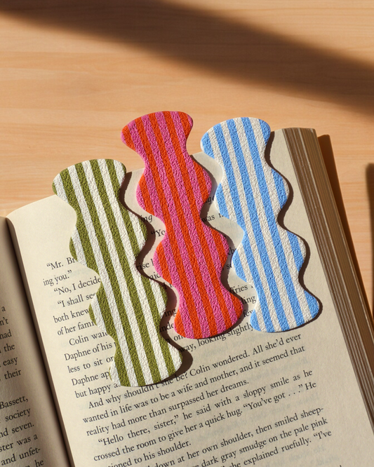 Striped Textured Bookmark