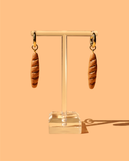 Baguette Charms | Dangle Polymer Clay Earrings