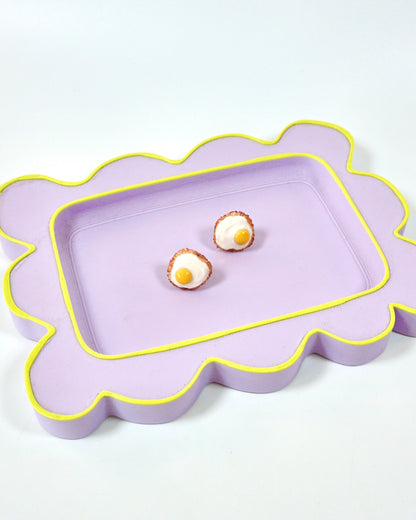 Fried Egg Studs | Minimalistic Polymer Clay Earrings