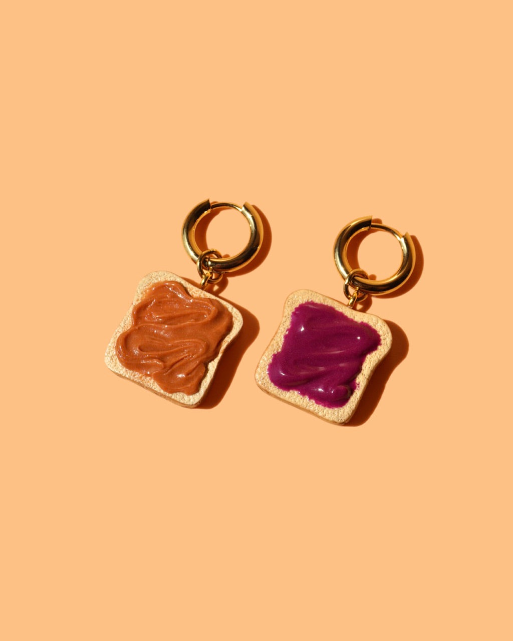 PB & Jelly Charms | Dangle Polymer Clay Earrings