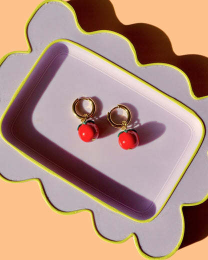 Tomato Charms | Minimalistic Polymer Clay Earrings