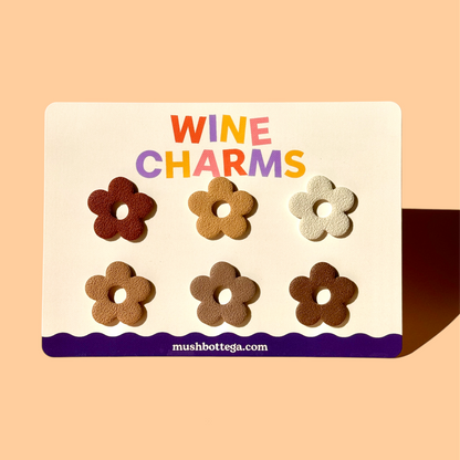 Espresso Martini Pack | Flower Wine Charms | Drink Markers