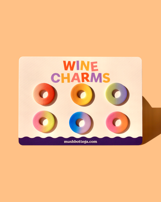 Ombré Pack | Circle Wine Charms | Drink Markers