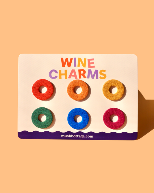 Primary Pack | Circle Wine Charms | Drink Markers