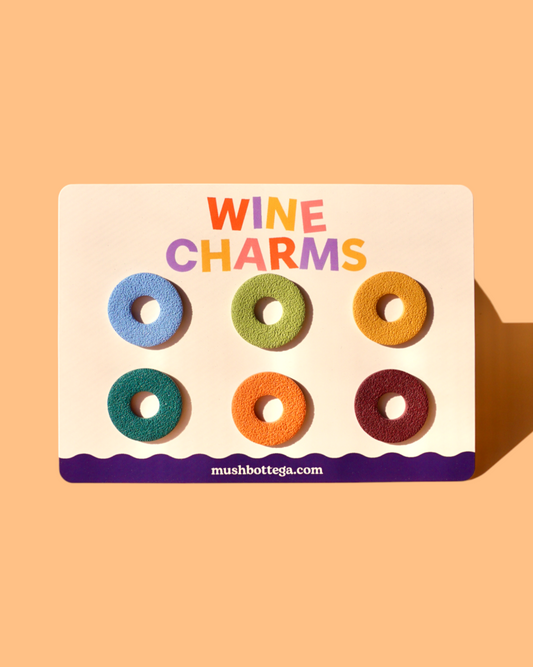 Vintage Pack | Circle Wine Charms | Drink Markers