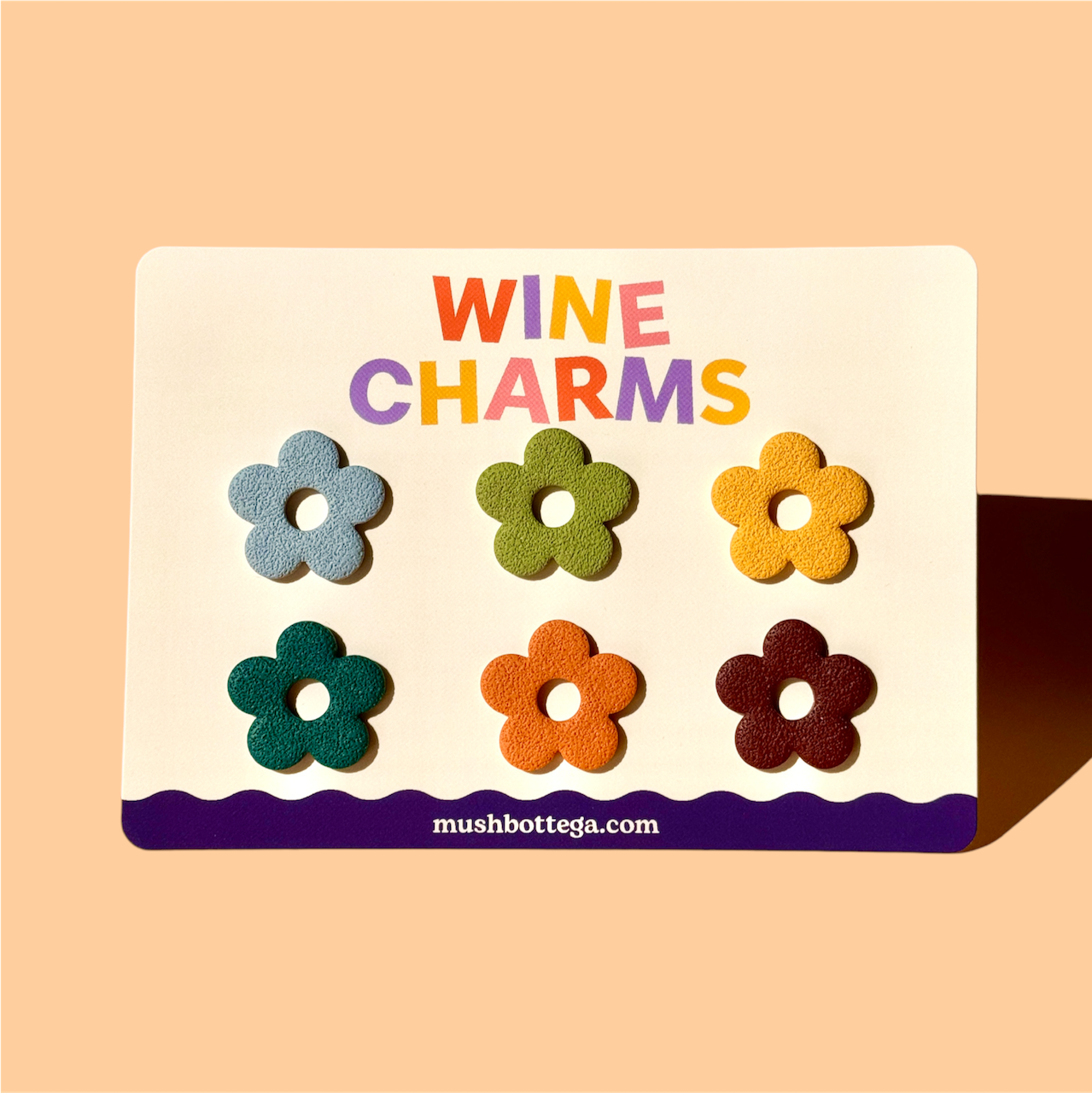 Vintage Pack | Flower Wine Charms | Drink Markers