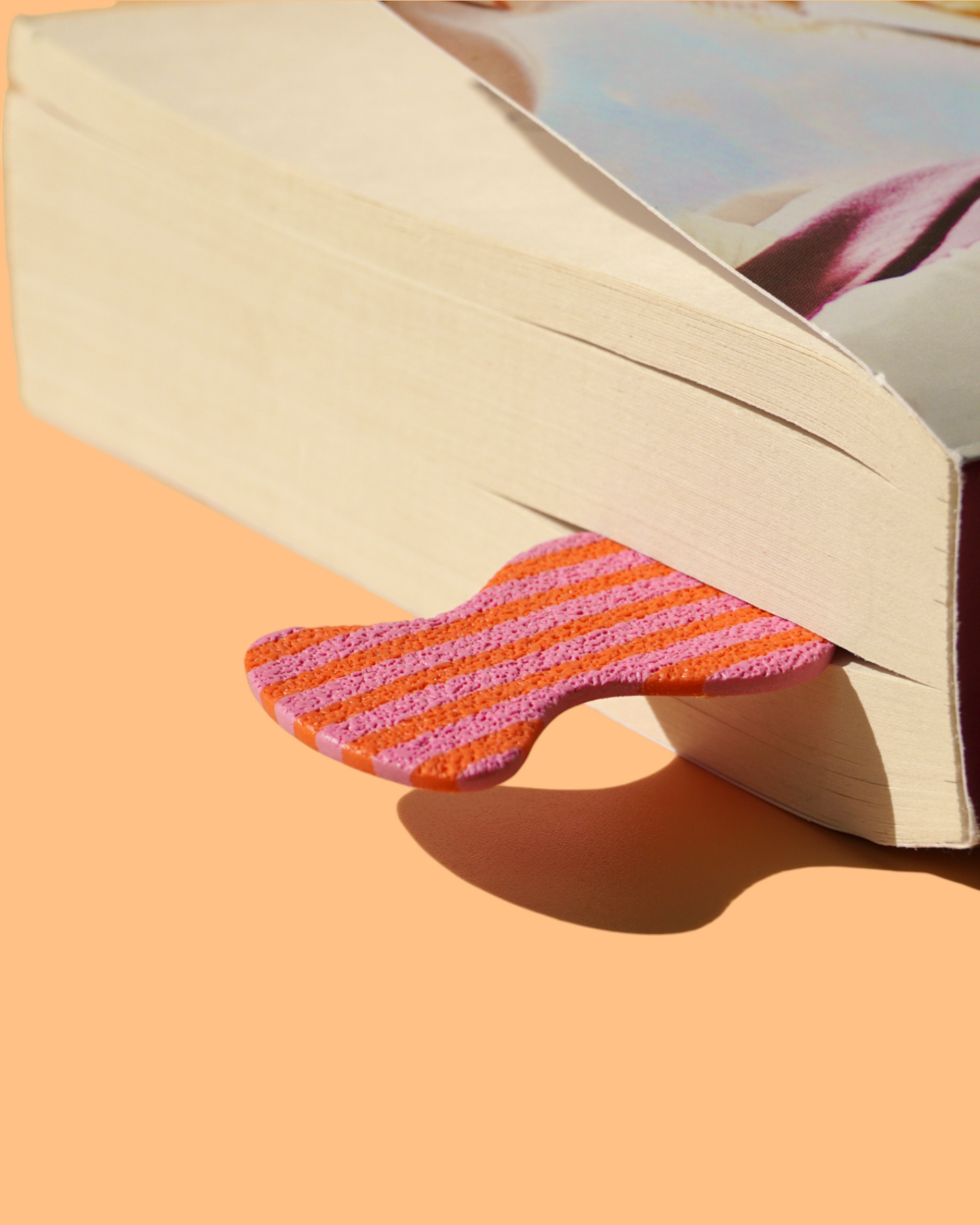 Striped Textured Bookmark | Polymer Clay Book Marker