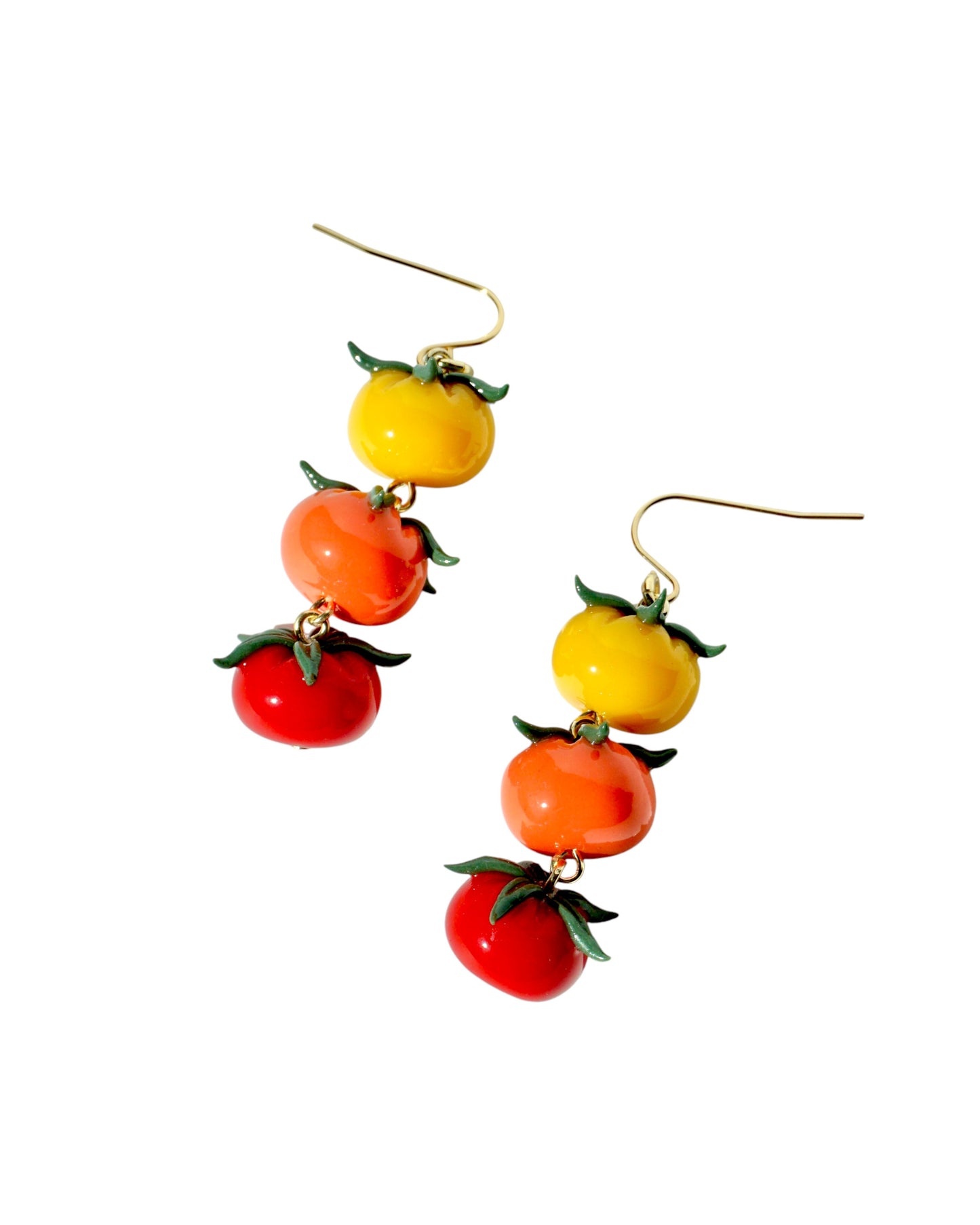 Cherry Tomato Dangle Earrings
