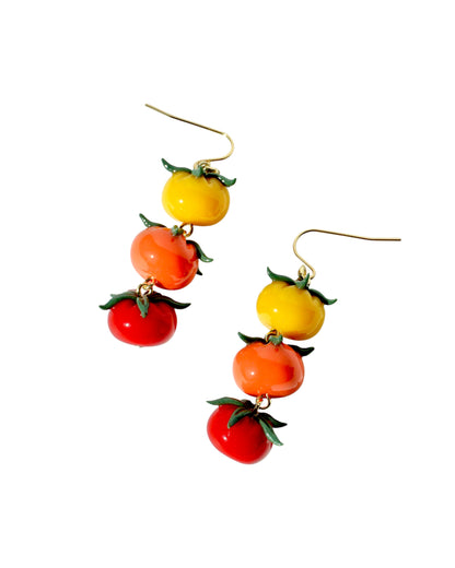 Cherry Tomato Dangle Earrings