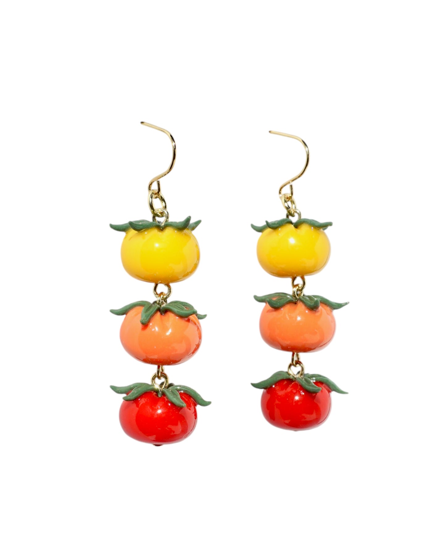 Cherry Tomato Dangle Earrings