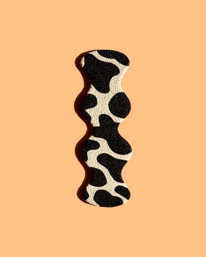 Cow Print Textured Bookmark | Polymer Clay Book Marker