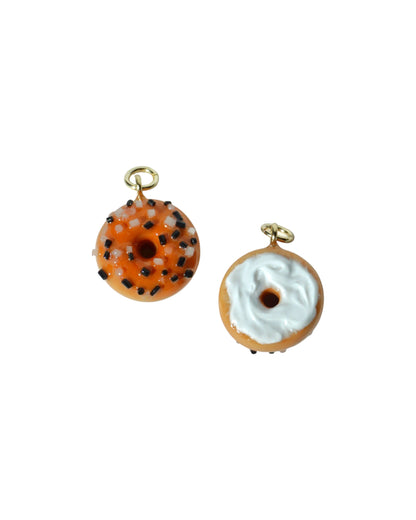 Everything Bagel Charm Huggie Hoop Earrings