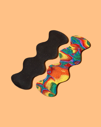 Trippy Textured Bookmark | Polymer Clay Book Marker