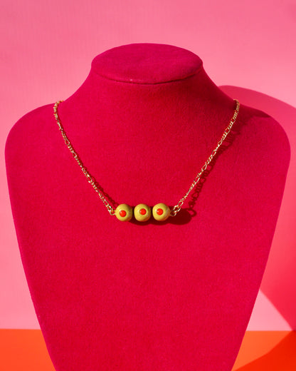 Olive Stack Bar Necklace