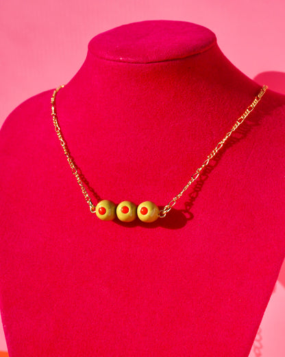 Olive Stack Bar Necklace